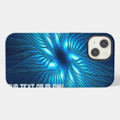 Geschnitzter blauer Stern iPhone Hülle (Rückseite (Horizontal))