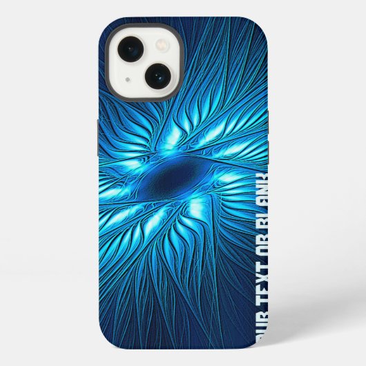 Geschnitzter blauer Stern iPhone Hülle (Rückseite)