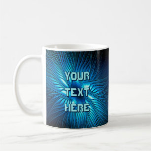 Geschnitzter blauer Stern Kaffeetasse