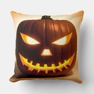Geschnitzter Halloween-Kürbis Kissen