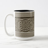 Geschnitzter SteinbeschaffenheitCeltic knotet Zweifarbige Tasse (Links)