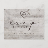 Geschnitztes Schatz-rustikales Postkarte (Vorderseite)