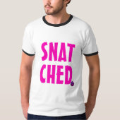 Geschnitztes Zitat mit scharf rosa Text T-Shirt (Vorderseite)