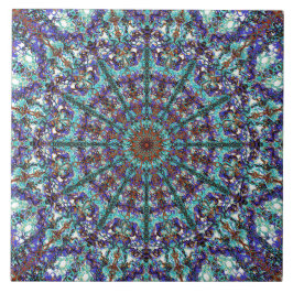 Geschnürtes Muster Boho Türkises Mandala Fliese