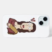 Geschockt Mona Lisa iPhone 15 Fall Case-Mate iPhone Hülle (Rückseite (Horizontal))