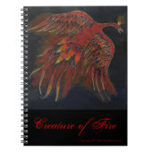 Geschöpf des Feuer-Notizbuches Notizblock (Vorderseite)