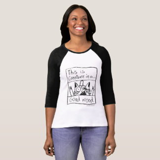 Geschöpf-Katzen-Baseball-T-Shirt T-Shirt