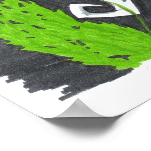 Geschöpfe des Meeresposters Poster (Ecke)