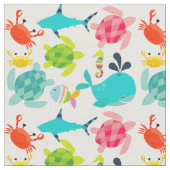 Geschöpfe des Seegewebes Stoff (Nahaufnahme)