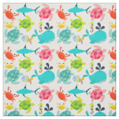 Geschöpfe des Seegewebes Stoff (Muster)