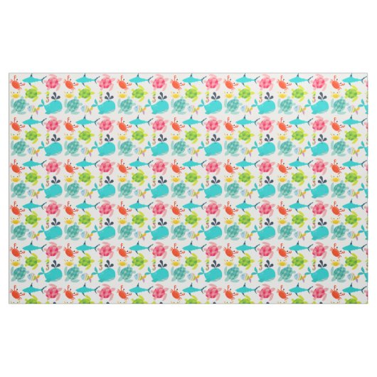 Geschöpfe des Seegewebes Stoff (Fat Quarter (45,7 x 55,9 cm))