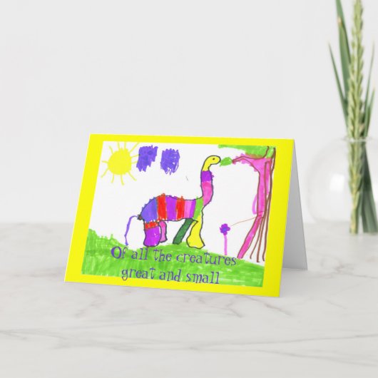 Geschöpfe groß durch Gnade Karte (Vorderseite)