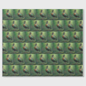 Geschöpfter Partridge-Bird auf einer Zweigniederla Geschenkpapier (Flach)