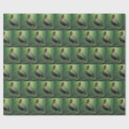 Geschöpfter Partridge-Bird auf einer Zweigniederla Geschenkpapier (Flach)