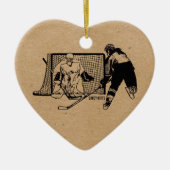 Geschossen auf dem NettoHockey (weiblich) Keramik Ornament (Vorne)