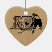Geschossen auf dem NettoHockey (weiblich) Keramik Ornament (Hinten)