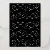 Geschossene Weihnachtsschmuck Folien Feiertagskarte (Rückseite)