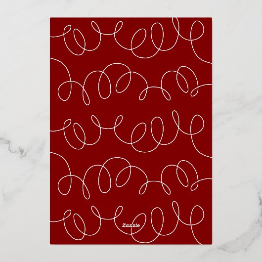 Geschossene Weihnachtsschmuck Folien Feiertagskarte (Rückseite)