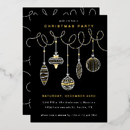 Geschossene Weihnachtsschmuck Folien Feiertagskarte