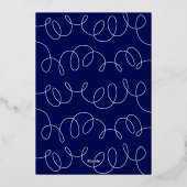 Geschossene Weihnachtsschmuck Folien Feiertagskarte (Rückseite)