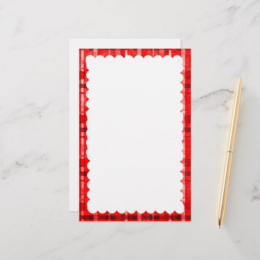 geschossenes Grenzpapier Briefpapier (Vorderseite/Rückseite Beispiel)