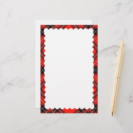geschossenes Grenzpapier Briefpapier (Vorderseite/Rückseite Beispiel)