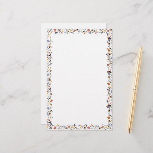 geschossenes Grenzpapier Briefpapier (Vorderseite/Rückseite Beispiel)
