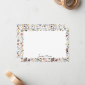 geschossenes Grenzpapier Mitteilungskarte (Vorderseite/Rückseite Beispiel)