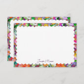 geschossenes Grenzpapier Mitteilungskarte (Vorne/Hinten)