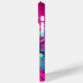 Geschottetes Chaos: Neonfarben-Spritzer Case-Mate iPhone Hülle (Rückseite / Links)