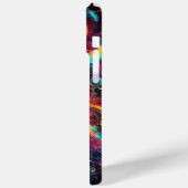 Geschottetes Chaos: Neonfarben-Spritzer Case-Mate iPhone Hülle (Rückseite / Links)