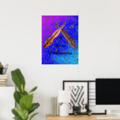 GESCHRÄNKTE DULCIMERS-POSTER POSTER (Heimbüro)