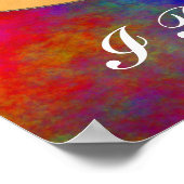 GESCHRÄNKTE GITARENPOSTER POSTER (Ecke)