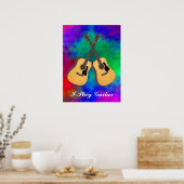 GESCHRÄNKTE GITARENPOSTER POSTER (Küche)