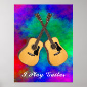 GESCHRÄNKTE GITARENPOSTER POSTER (Vorne)