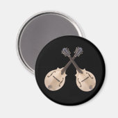 GESCHRÄNKTE MANDOLINE - MAGNET (Vorderseite/Rückseite)