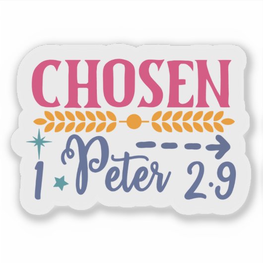 Geschrieben auf stilisierte Weise Aufkleber (Vorderseite)