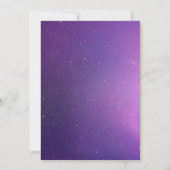 Geschrieben im Brautparty der Sterne Einladung (Rückseite)