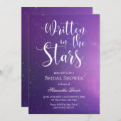 Geschrieben im Brautparty der Sterne Einladung (Vorne/Hinten)