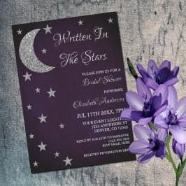 Geschrieben im Brautparty der Sterne Einladung