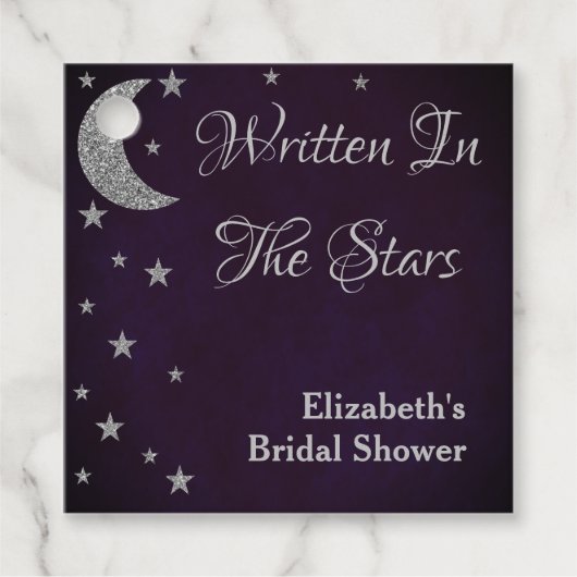 Geschrieben im Brautparty der Sterne Geschenkanhänger (Vorderseite)