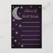 Geschrieben im Brautparty der Sterne Hinweiskarte (Vorderseite)