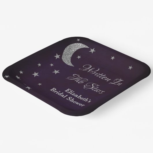 Geschrieben im Brautparty der Sterne Pappteller (Gewinkelt)