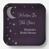 Geschrieben im Brautparty der Sterne Pappteller (Vorderseite)