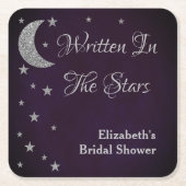Geschrieben im Brautparty der Sterne Rechteckiger Pappuntersetzer (Vorderseite)