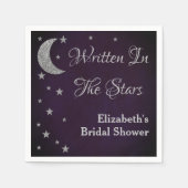 Geschrieben im Brautparty der Sterne Serviette (Vorderseite)