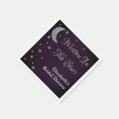 Geschrieben im Brautparty der Sterne Serviette (Ecke)