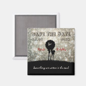 Geschrieben in den Sternen Hochzeit speichern Sie  Magnet (Vorderseite/Rückseite)