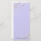 Geschrieben in den Sternen Hochzeitsempfang Einlad Einladung (Rückseite)