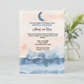 Geschrieben in den Sternen Mitternachtsblauer Mari Einladung (Stehend Vorderseite)